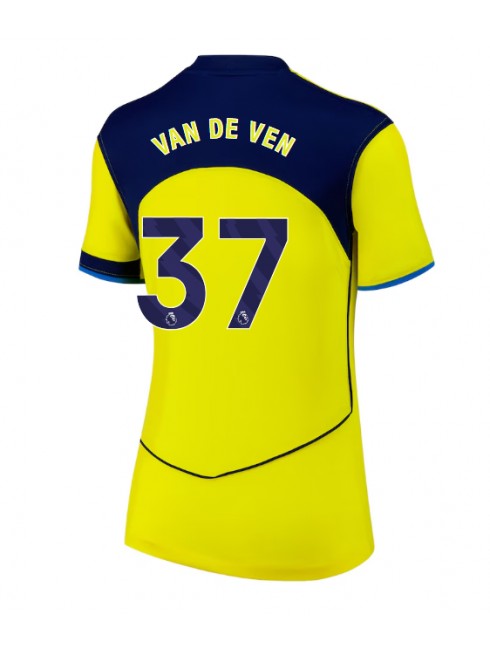 Tottenham Hotspur Micky van de Ven #37 Zenski Rezervni Dres 2025-26 Kratak Rukavima Tottenham Hotspur Micky van de Ven #37 Zenski Rezervni Dres 2025-26 Kratak Rukavima